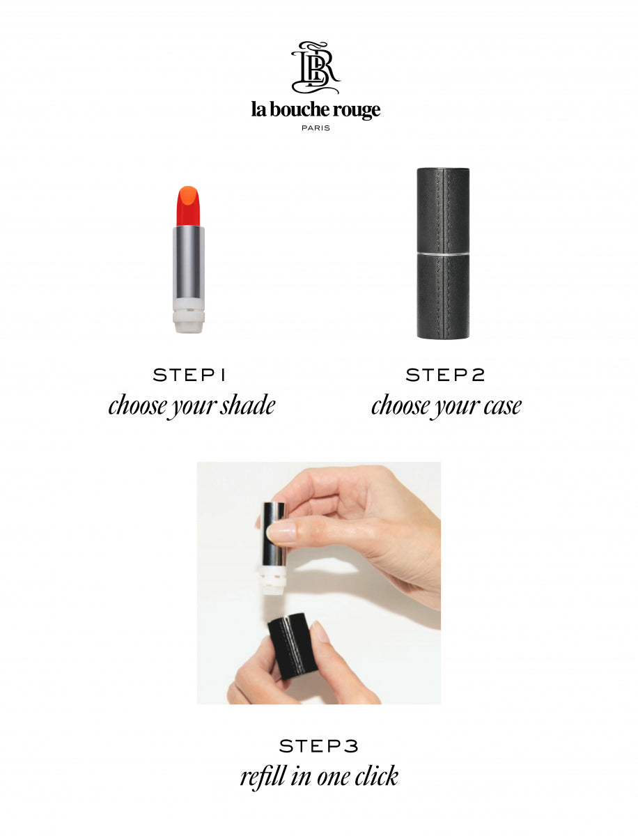 Refillable Leather Lipstick Case