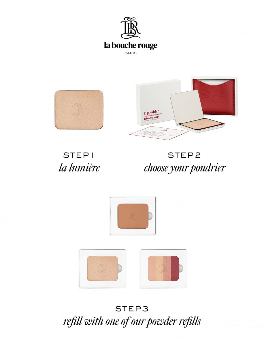 Refill Leather Compact Case
