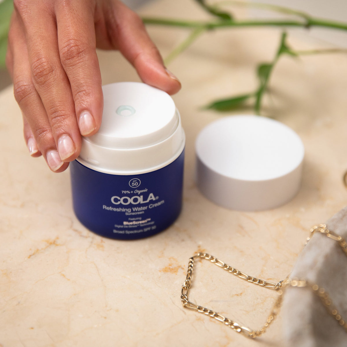 Refreshing Water Cream Organic Face Sunscreen SPF 50