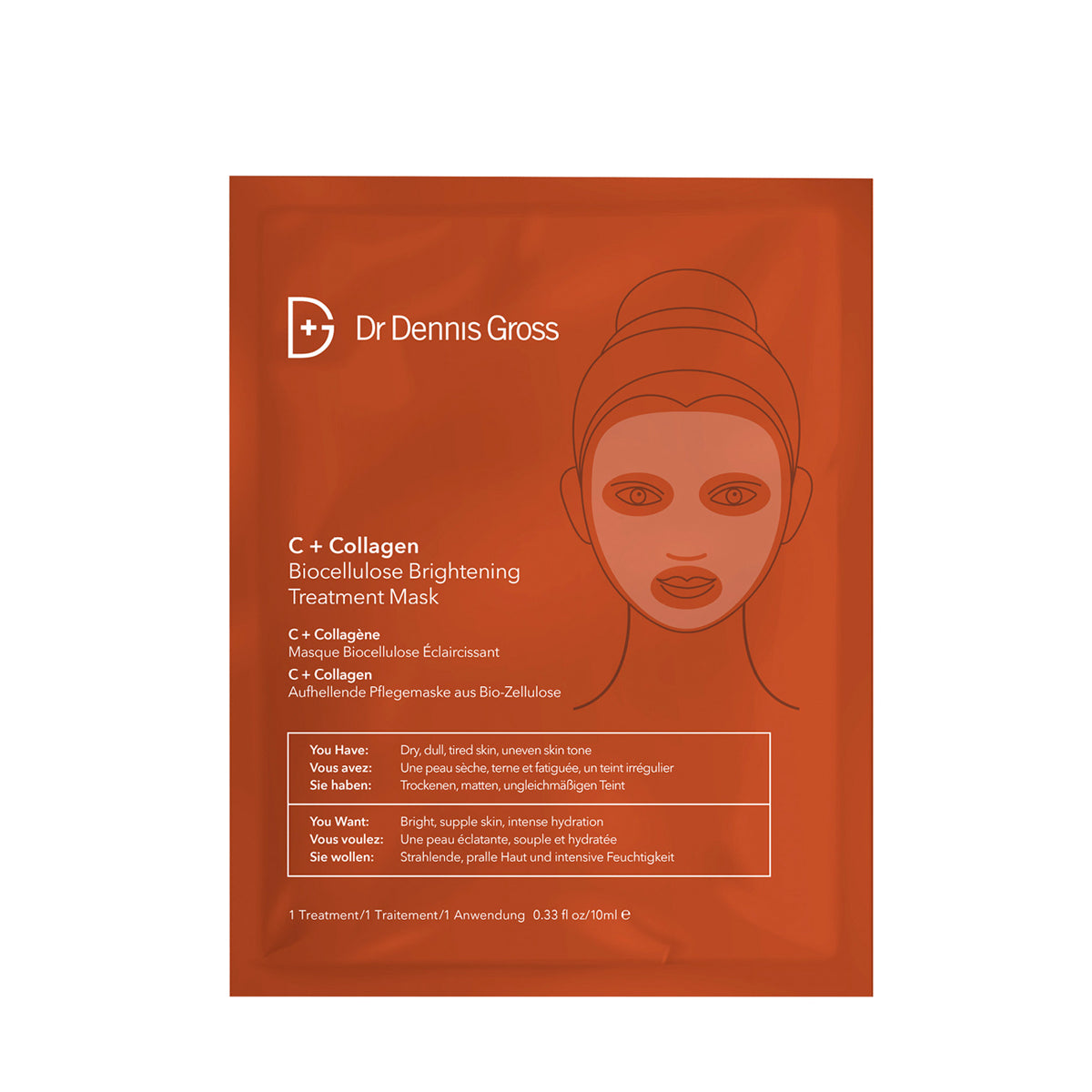 C+ Collagen Biocellulose Brightening Treatment Mask